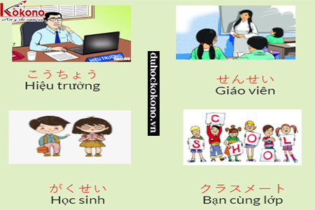 Từ vựng tiếng Nhật - chủ đề trường học