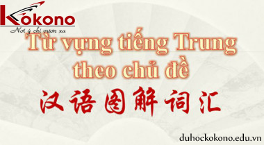 từ vựng tiếng trung theo chủ đề