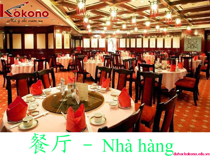 từ vựng tiếng trung chủ đề nhà hàng, món ăn