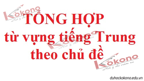 tu vung tieng trung thong dung theo chu de